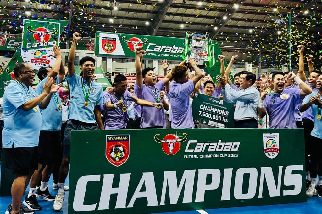 Carabao Futsal Champion Cup 2025 ပွဲမှတစ်ဆင့် မြန်မာလူငယ်များ၏ စိတ်ဓာတ်စွမ်းအားကို မြှင့်တင်ပေးခဲ့